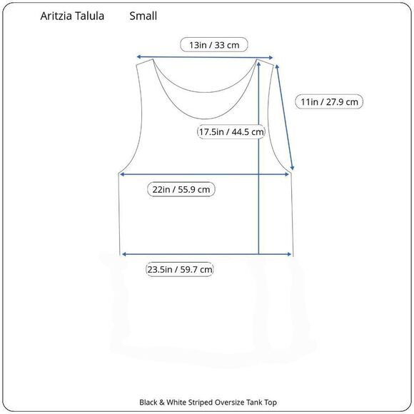 ARITZIA Talula Black & White Stripe Kendall Crop Tank Top Small - Picture 15 of 15
